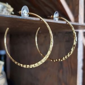 Gold plated earring hoops